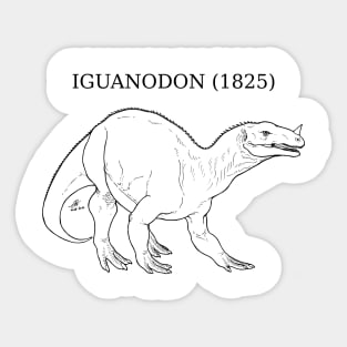 Vintage Iguanodon Sticker